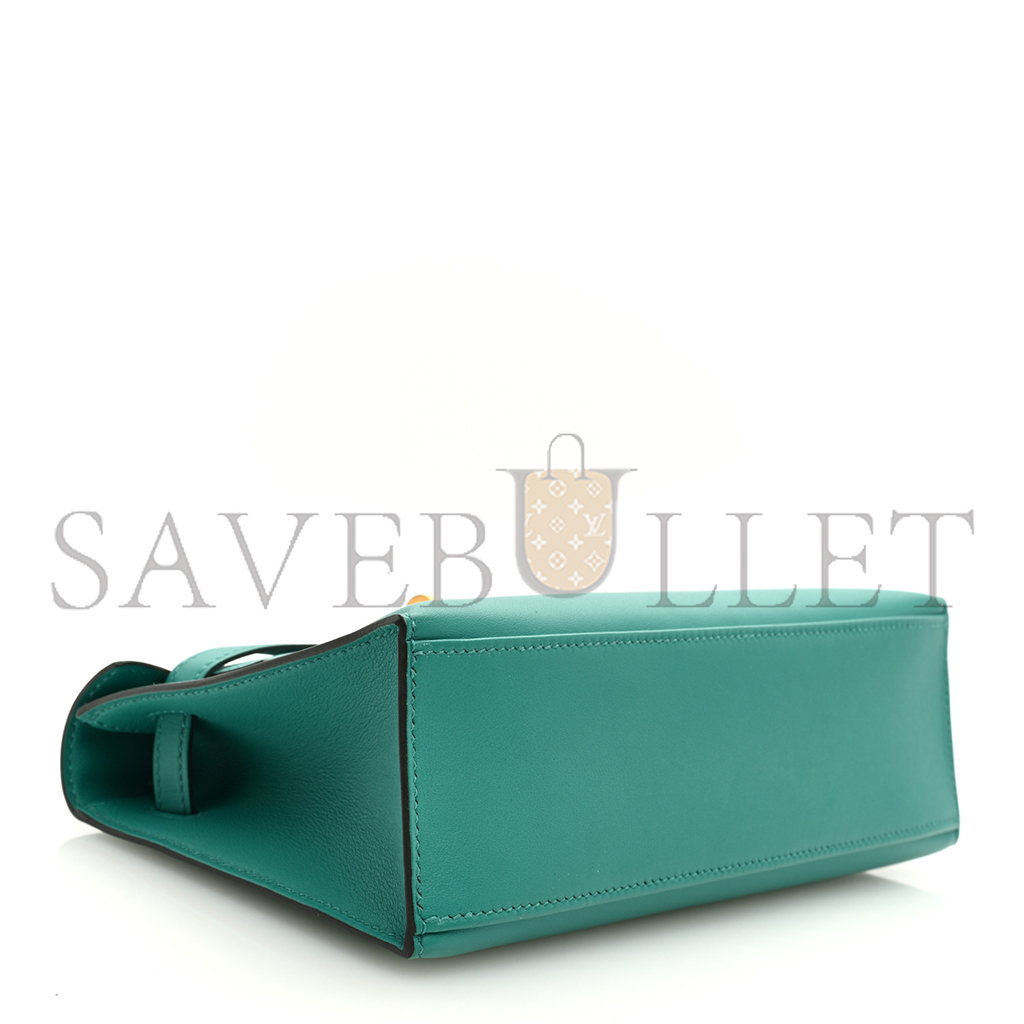 H**mes master swift kelly pochette clutch vert verone (22*14*7cm)